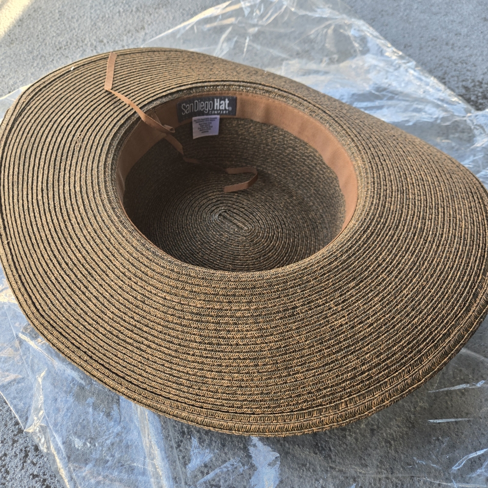 San Diego Hat Company Floral Band Brown Sun Hat - Picture 6 of 12